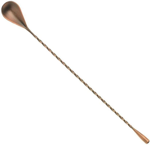 Barfly Teardrop End Bar Spoon - 11 13/16" (30 cm), Antique Copper