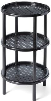 Three Tier, Round, End Table, Shelf, Stand, TV Snack Table, Plenty of