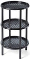 Three Tier, Round, End Table, Shelf, Stand, TV Snack Table, Plenty of