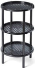 Three Tier, Round, End Table, Shelf, Stand, TV Snack Table, Plenty of