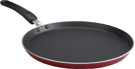 Best Nonstick Dosa Tawa/Griddle, Induction Base Fry Pan, 10 X 10 inches, 3 mm Thickness with Wooden Spatula and Plastic