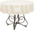 KS Linens Polyester Round Tablecloth, 72" (Ivory)