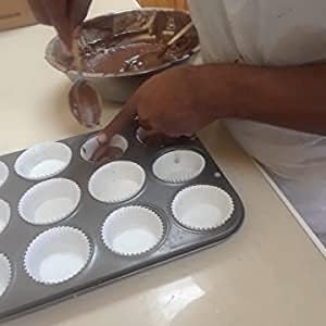 Cupcake Liners 500 pc. USA MADE - Fluted Holder Cups for Baking Muffins, Non-Stick, Fits Standard Pans, 2'' x 1.25"