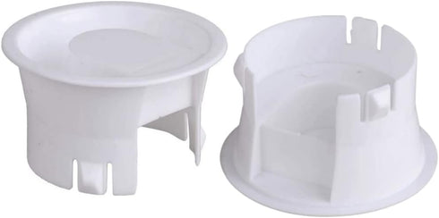 Glass Water Pitcher Lids - Food Grade Plastic Anti-Dust Stoppers for Water Jug, 2 Pieces (White)