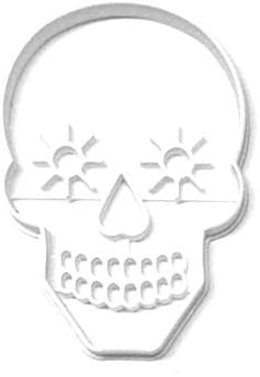 SUGAR SKULL WITH DETAILS - DIA DE LOS MUERTOS DAY OF THE DEAD CELEBRATION COOKIE CUTTER