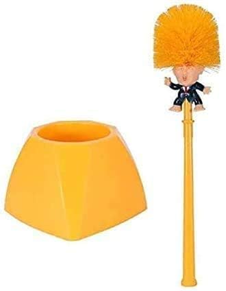 Toilet Brush Funny Cleaner Scrubber Toilet Bowl Brush with Holder,Gag Gifts Doll