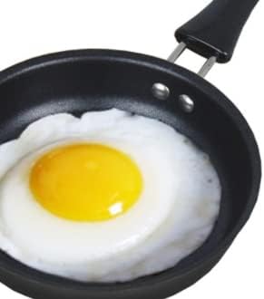 Non Stick Frying Pan, 12CM Portable Mini Frying Pan for Poached Eggs and Small Kitchen Cooking