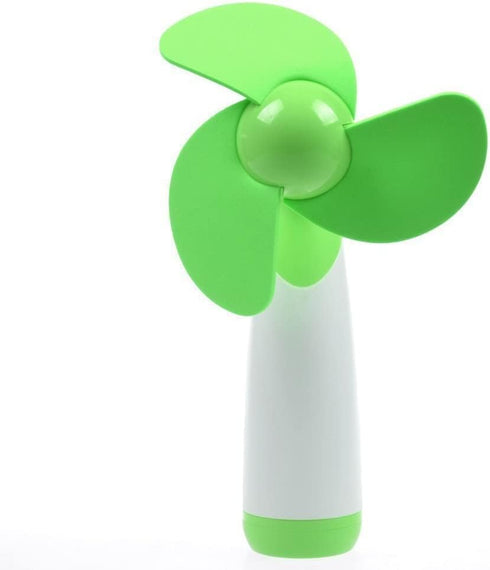 JDYYICZ Mini Handheld Fan, Personal Battery Operated Fan with Soft Foam Blades for Home and Travel (Green)