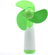JDYYICZ Mini Handheld Fan, Personal Battery Operated Fan with Soft Foam Blades for Home and Travel (Green)