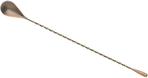 Barfly Teardrop End Bar Spoon - 11 13/16" (30 cm), Antique Copper