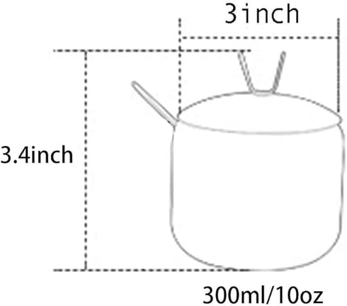 Stainless Steel Sugar Bowl Spice Jar Storage Pot with Lid and Spoon