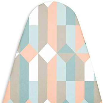 Encasa Homes Replacement Ironing Board Cover with Extra Thick Pad, Standard Size, Elasticated, Scorch Resistant