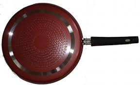 Best Nonstick Pan,Induction Base Non-Stick Dosa Tawa/Griddle,Dosa Pan,Non-Stick Induction Base Fry Pan,Thickness 3 mm, Size 10 X 10 inches With one Piece Wooden Spatula and One Piece Plastic Scrubber by GD