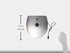 Brentwood AR-136 Silver 6 Piece Non-Stick Arepa Maker, 1"