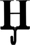 Letter H Wall Hook Small by Village Wrought Iron
