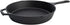 Restaurantware Met Lux 11.75 Inch Cast Iron Skillet, Pre-Seasoned Fry Pan for Indoor/Outdoor Cooking
