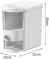 Huishun 12 Lbs Rice Container with Measuring Cup, Upgraded Built-in Fresh Box, Cereal Dispenser Storage with Lids