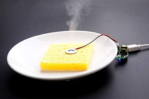 2PCS 16mm Ultrasonic Mist Maker Fogger Ceramics Discs, Atomizer Humidifier Accessories with Wire