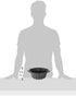 Trudeau Structure Silicone Fluted Cake Pan, Grey & Mint, 8.5 Cups