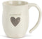 DEMDACO Grateful Heart Cream Inspirational 16oz Ceramic Stoneware Coffee Mug