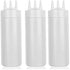 beyonday 3pcs Seasoning Squeeze Bottles, 3 Hole Ketchup Mustard Dressing Squeeze Squirt