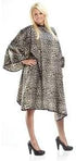 CATWALK CAPE Animal Print Client Cape for Hair Stylist with Snap Neck Closure, Stain and Water Resistant