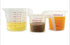 Plastic Measuring Cup Set, 3Pcs BPA Free Clear Heat-resistant with Angled Grip and Spout for Kitchen Use