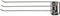 Decko #38190 Chrome Swing Arm Kitchen Towel Rack