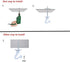 6 Sets White Ceiling Hooks for Hanging Plants, Heavy Duty Swag Toggle Hooks with Hardware