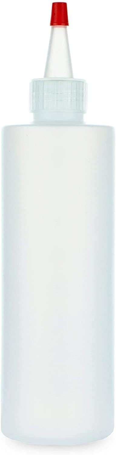 BRIGHTFROM Condiment Squeeze Bottles, 8 OZ Empty Squirt, Red Top Cap, Leak