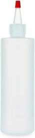 BRIGHTFROM Condiment Squeeze Bottles, 8 OZ Empty Squirt, Red Top Cap, Leak