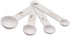 Norpro White Plastic Measuring Spoon Set, 4 Piece