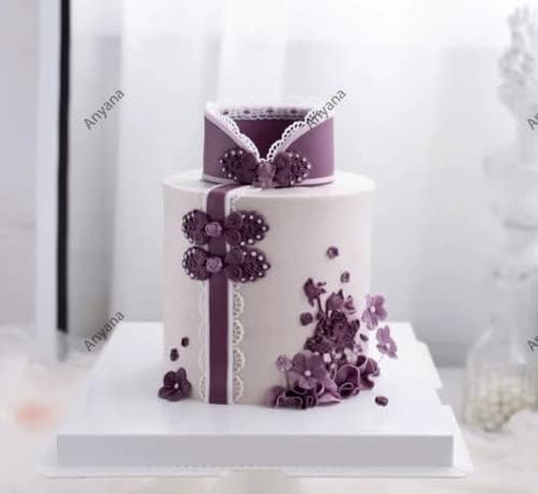 Anyana Embossing Mat Lace Band Silicone Mould for Cake Decoration Tools