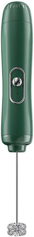 Handheld Milk Frother - Battery Operated Drink Mixer for Coffee, Electric Foam Maker Whisk, Stainless Steel Foamer