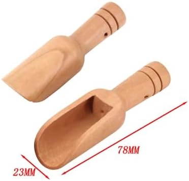 Czl Meco 6 PCS Mini Wooden Spoon, Wooden Kitchen Spoon for Candy, Spices, Parties, Bath Salts