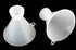 Threaded Plastic Funnels for 24 mm and 28 mm Bottles, Set of 2