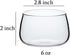 Sizikato 4pcs Clear Glass Dessert Cup, 6 Oz Custard Bowl, Oven Safe Pudding Cup