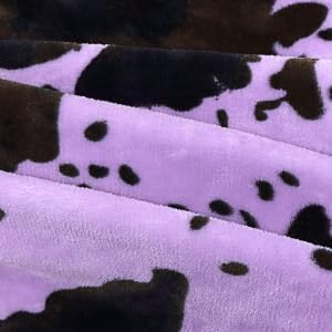 40"x50" Purple Throw Blanket for Girls, Cute Soft Small Fleece Blankets for Bed Nursery Stroller Crib, Lavender Purple