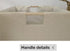 Foldable Rectangle Storage Bin with Handles, Gray Closet Baskets for Home Office and Car