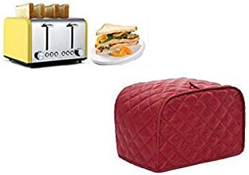 Toaster Appliance Cover, Polyester Bread Toaster Cover, Dust and Fingerprint Protection for Four Slices