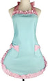 RosieLily Retro Aprons for Women, Vintage Kitchen Apron with Pockets for Cooking and Baking