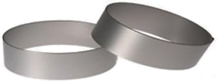 Heavy Gauge Stainless Steel Round Ring Mold, 4"D x 0.75"H (Pack of 2)