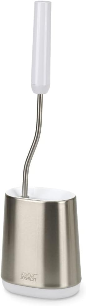 Joseph Joseph Flex Lite Silicone Toilet Brush with Slimline Holder Set, Flexible