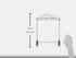 Ackfeld Grey/Silver Meandering Single Table Stand, 11.5" x 11.5"