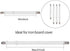 Goodtimes Adjustable Ironing Board Cover Clips, Mini Suspenders Fasteners to Keep Cover Flat and Secure