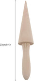 Ice Cream Cone Mold, Wooden Waffle Cone Roller, 9.1in Baking Tool for Pastry