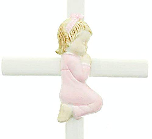 Roman Giftware Inc. Valencia Praying Girl, 7.5" H, Children's Gifts, New Baby, Durable, Religious