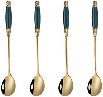 Coffee Spoon Sets for Mixing, Iced Tea Spoons, Cocktail Stirring, Tea, Coffee, Milkshake, Cold Drink