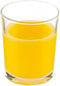 Vikko Set of 6 Small Orange Fruit Juice Glasses, 5 oz Durable Tumblers, Dishwasher Safe