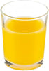 Vikko Set of 6 Small Orange Fruit Juice Glasses, 5 oz Durable Tumblers, Dishwasher Safe